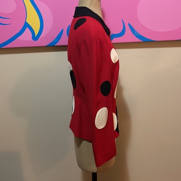 Moschino Cheap and Chic Red Polka Dot Blazer Jacket The Nanny - Picture 5 of 14